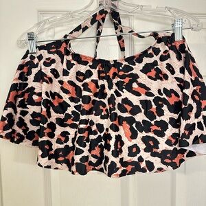 Cheetah print women’s swimsuit top